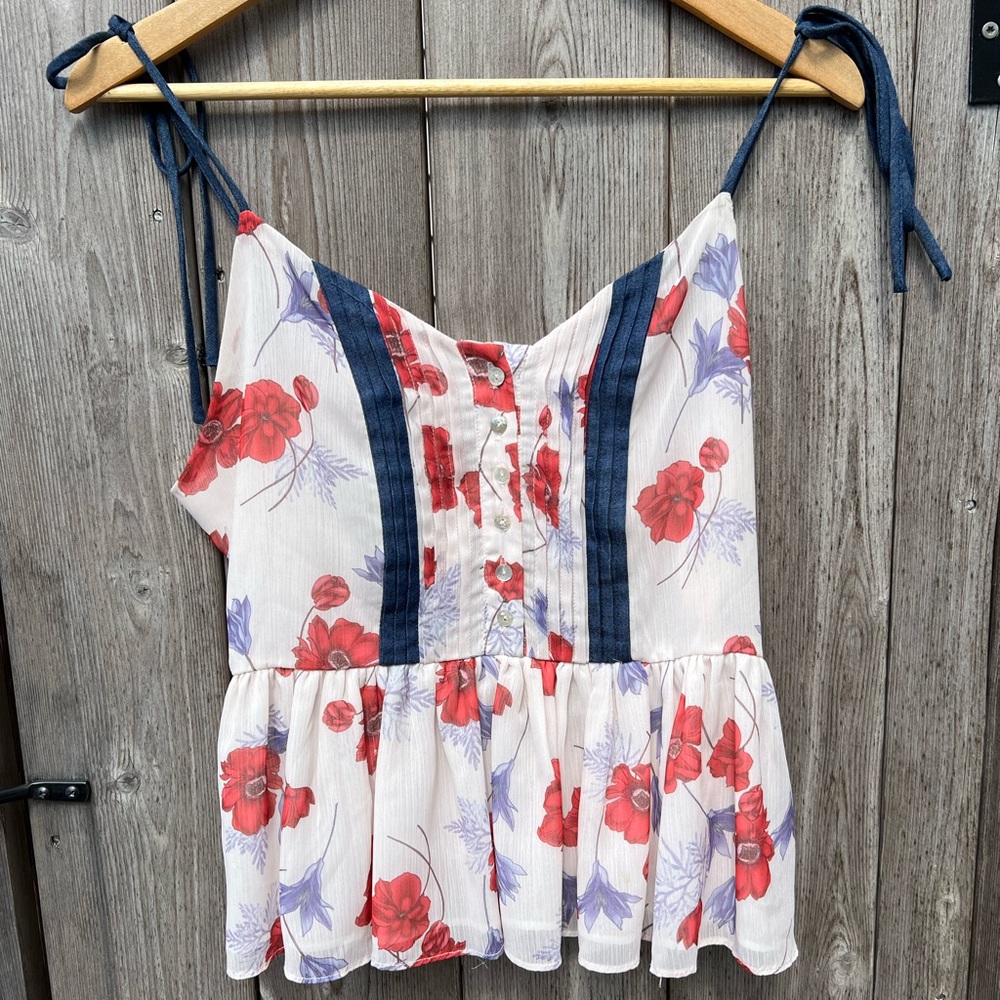 Endless Rose Floral Tie Strap Tank